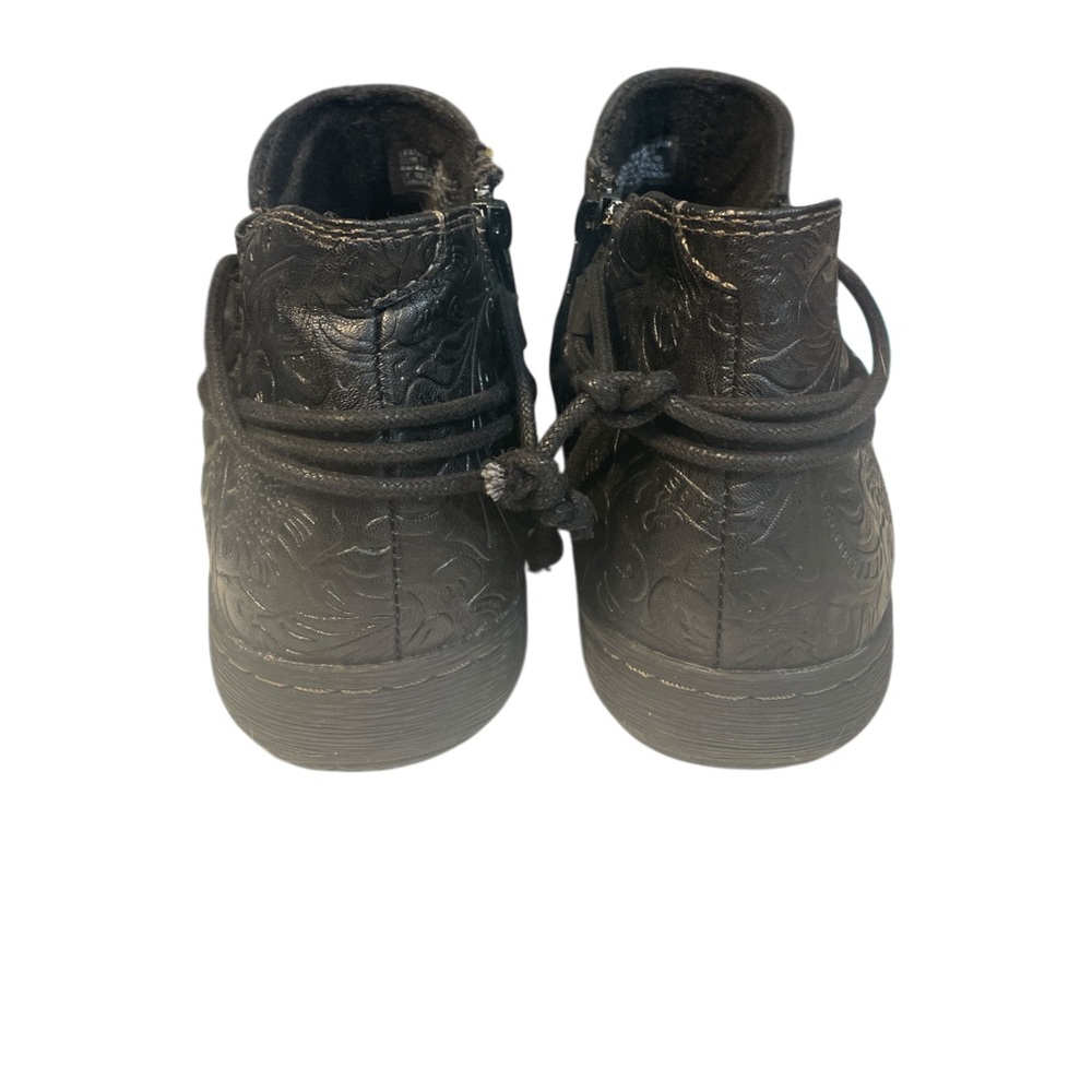 Planet Black Leather Ankle Boots Size 6.5 - Picture 5 of 9